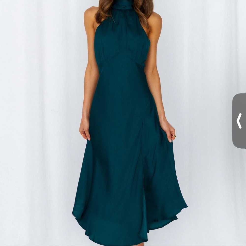 Hello Molly Deep Green Midi Dress